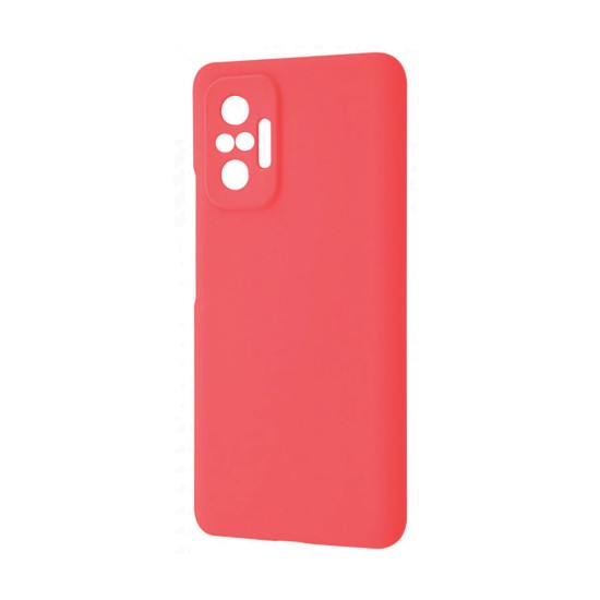 Capa de Silicone com Moldura de Câmera para Xiaomi Note 10 Pro Vermelho